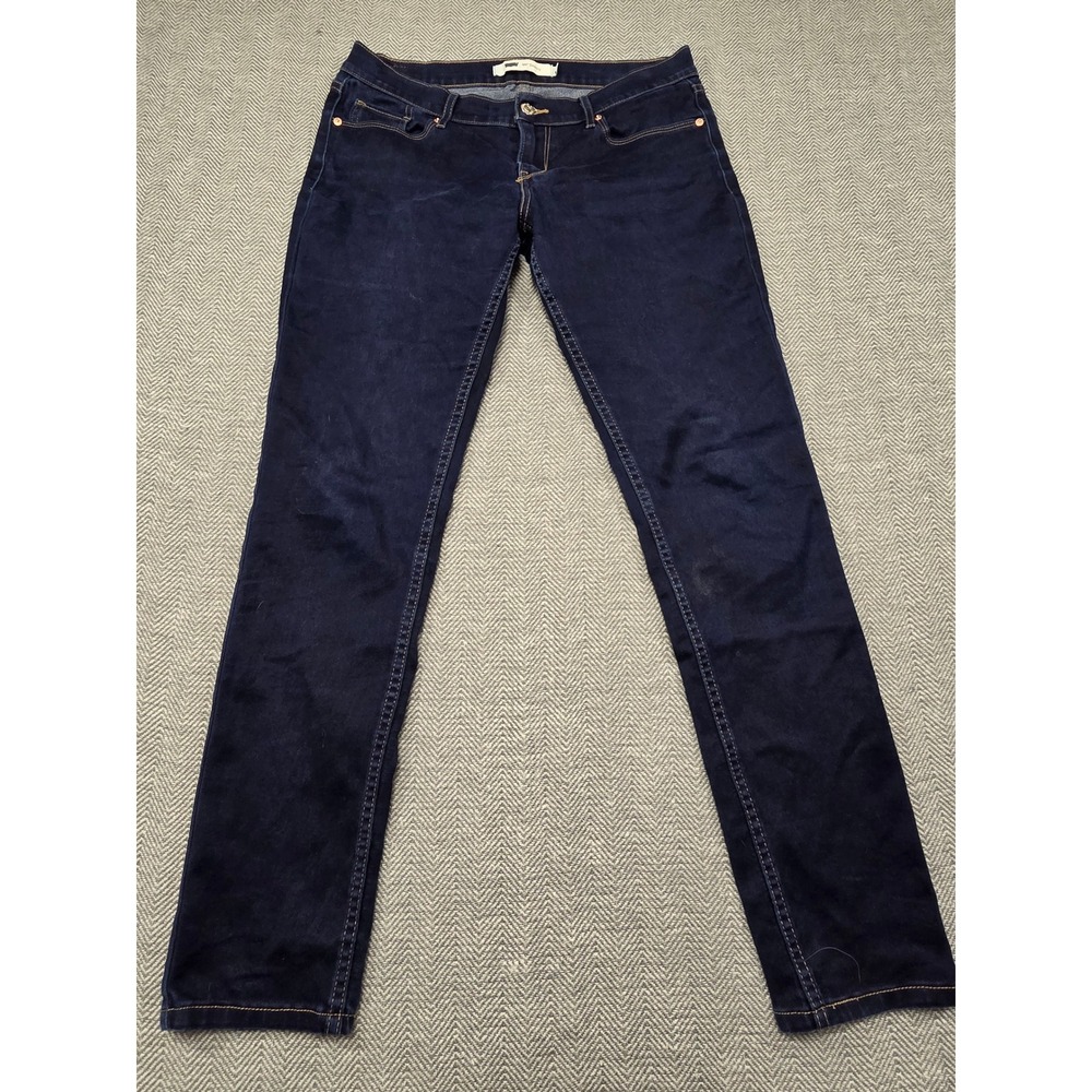 Levis 524 Skinny Jeans Womens 9M W29‎ L32 Dark Indigo Blue Denim 11507-0277